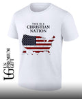 This is a Christian Nation United States Map shirt