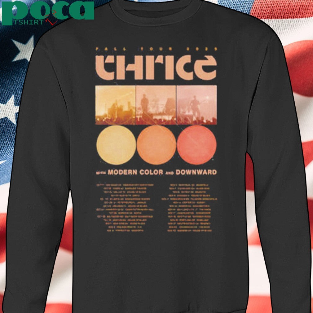 Thrice Band Poster Fall Tour 2025 Schedule Tour Dates Unisex T-Shirt