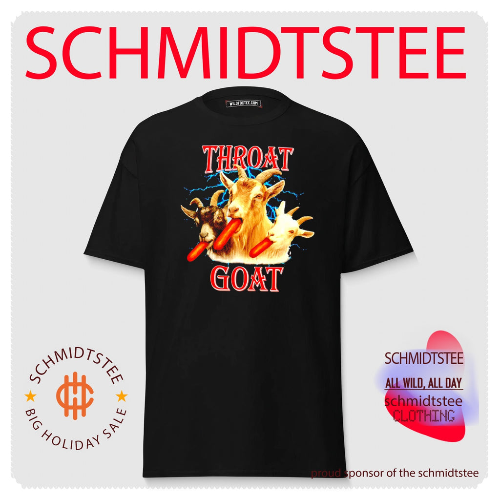 Throat Goat Hot Dog Eating Goats humor animal meme shirt
