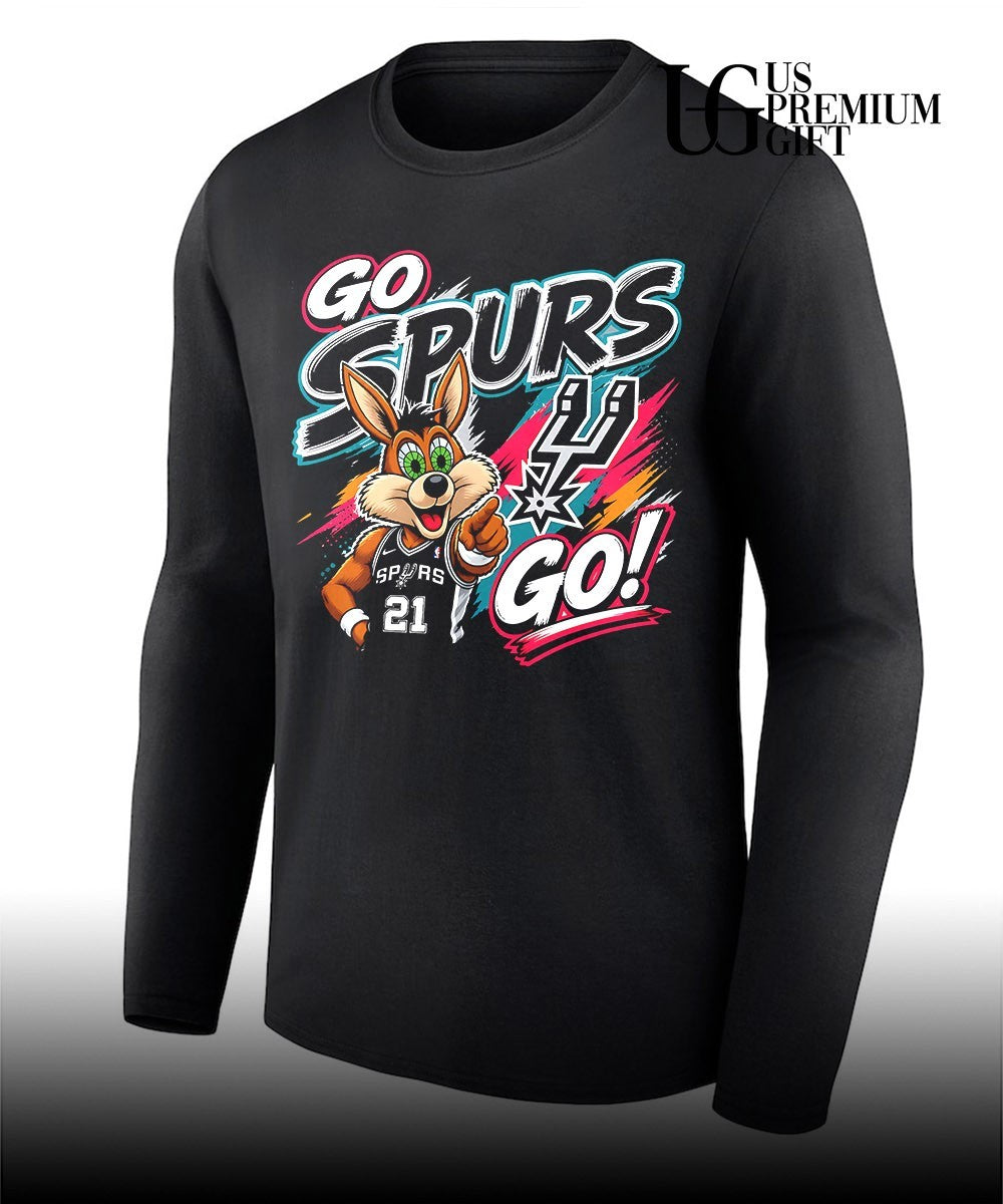 Tim Duncan San Antonio Spurs NBA Coyote Go Spurs Go shirt