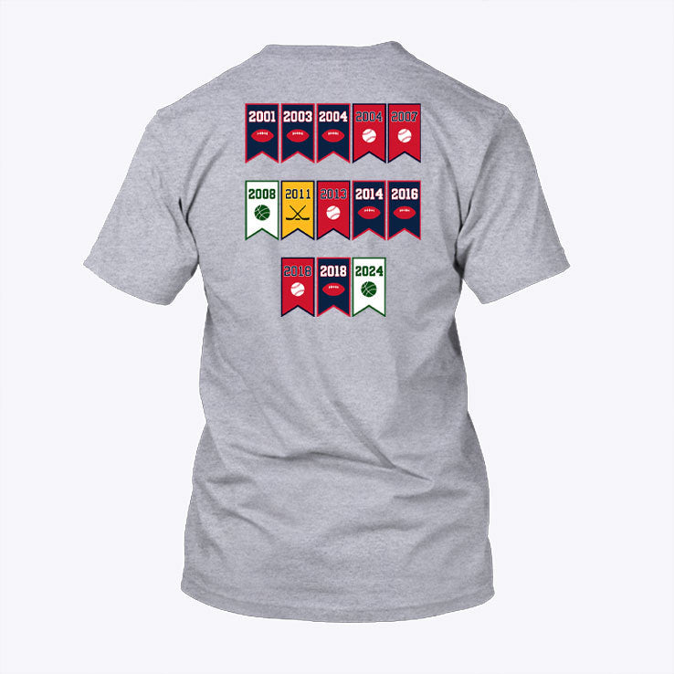 Boston Titletown BOS City Of Champions 2001-2024 Shirt