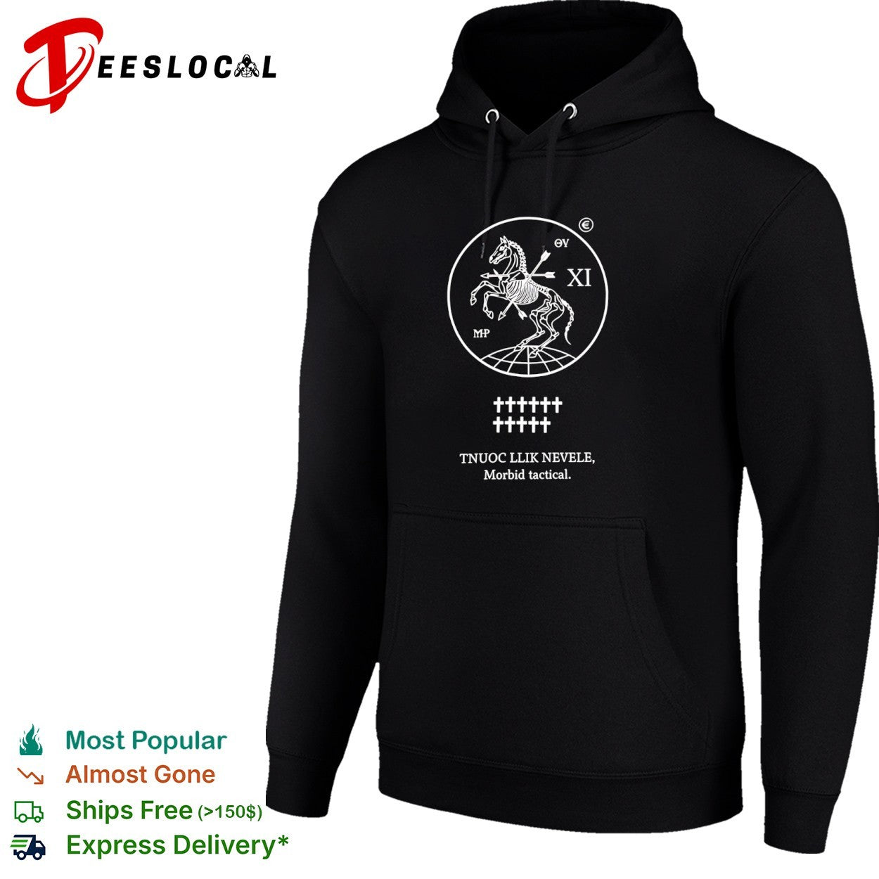 Tnuoc Llik Nevele Morbid Tactical Skeletal Horse XI Shirt