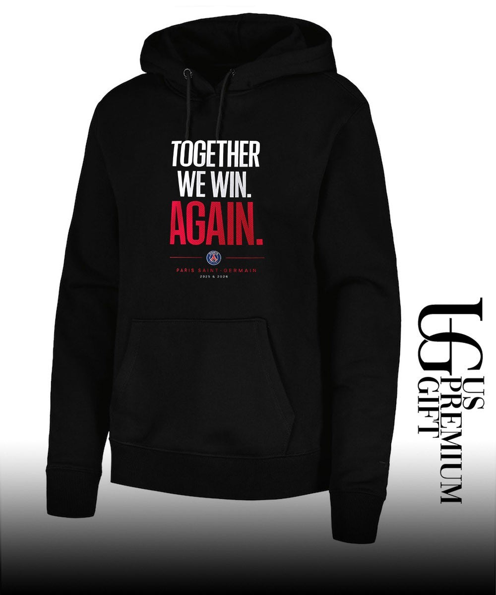 Together We Win Again Paris Saint-Germain UEFA Back 2 Back Champions League 2026 shirt