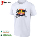 Toledo Mud Hens coconut trees with sunset retro shirt