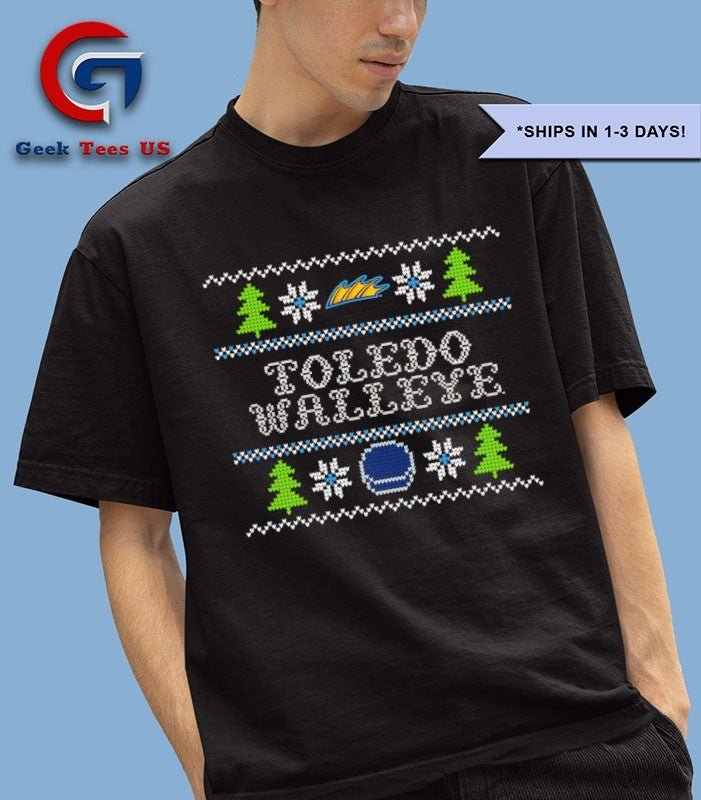Toledo walleye fin holiday ugly Christmas 2025 shirt