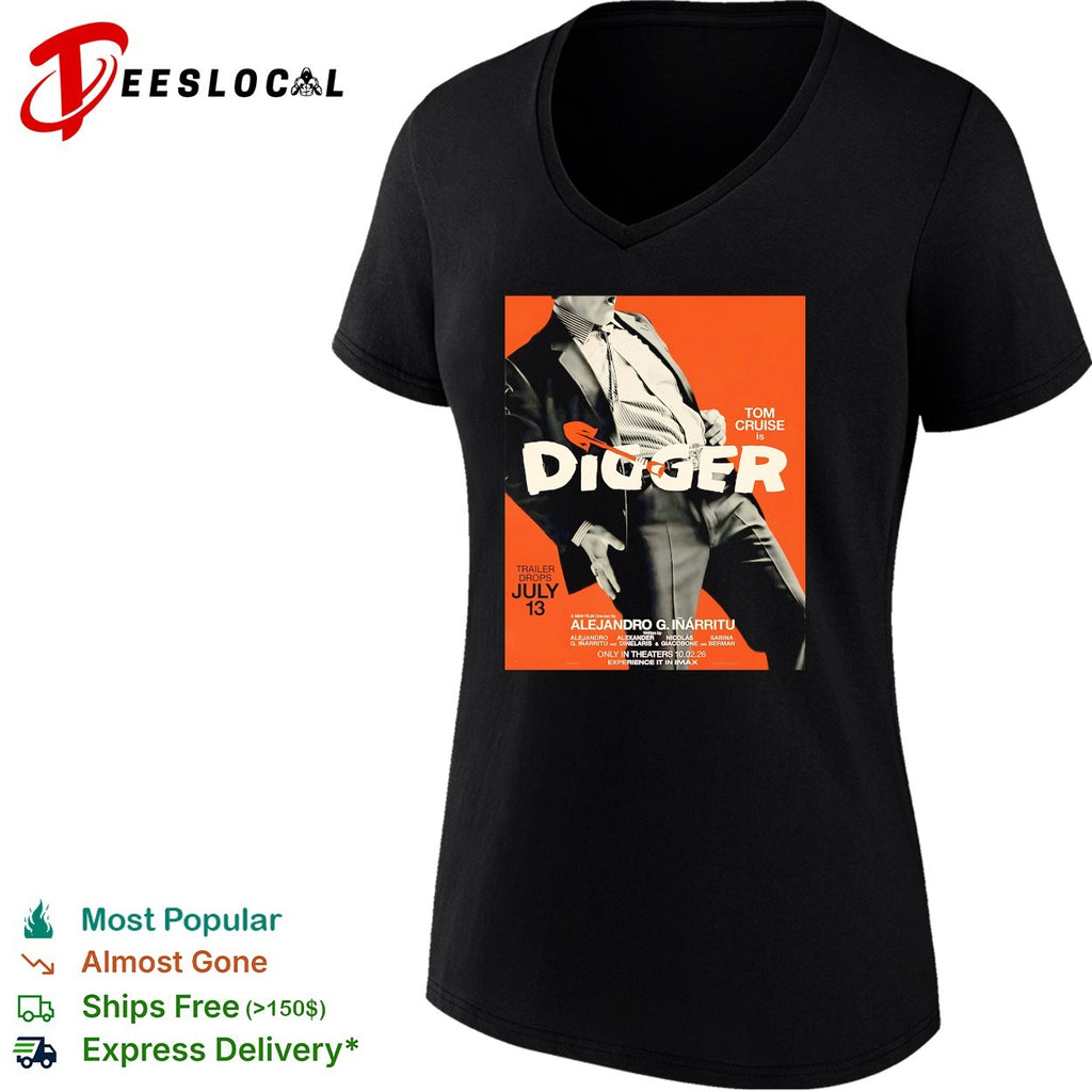 Tom Cruise Digger close up movie poster shirt