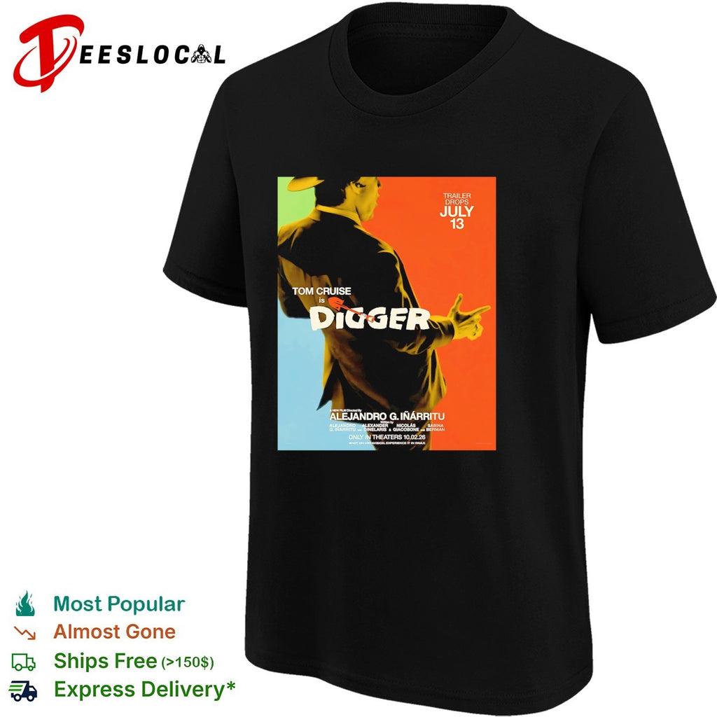 Tom Cruise Digger pointing finger movie poster shirt