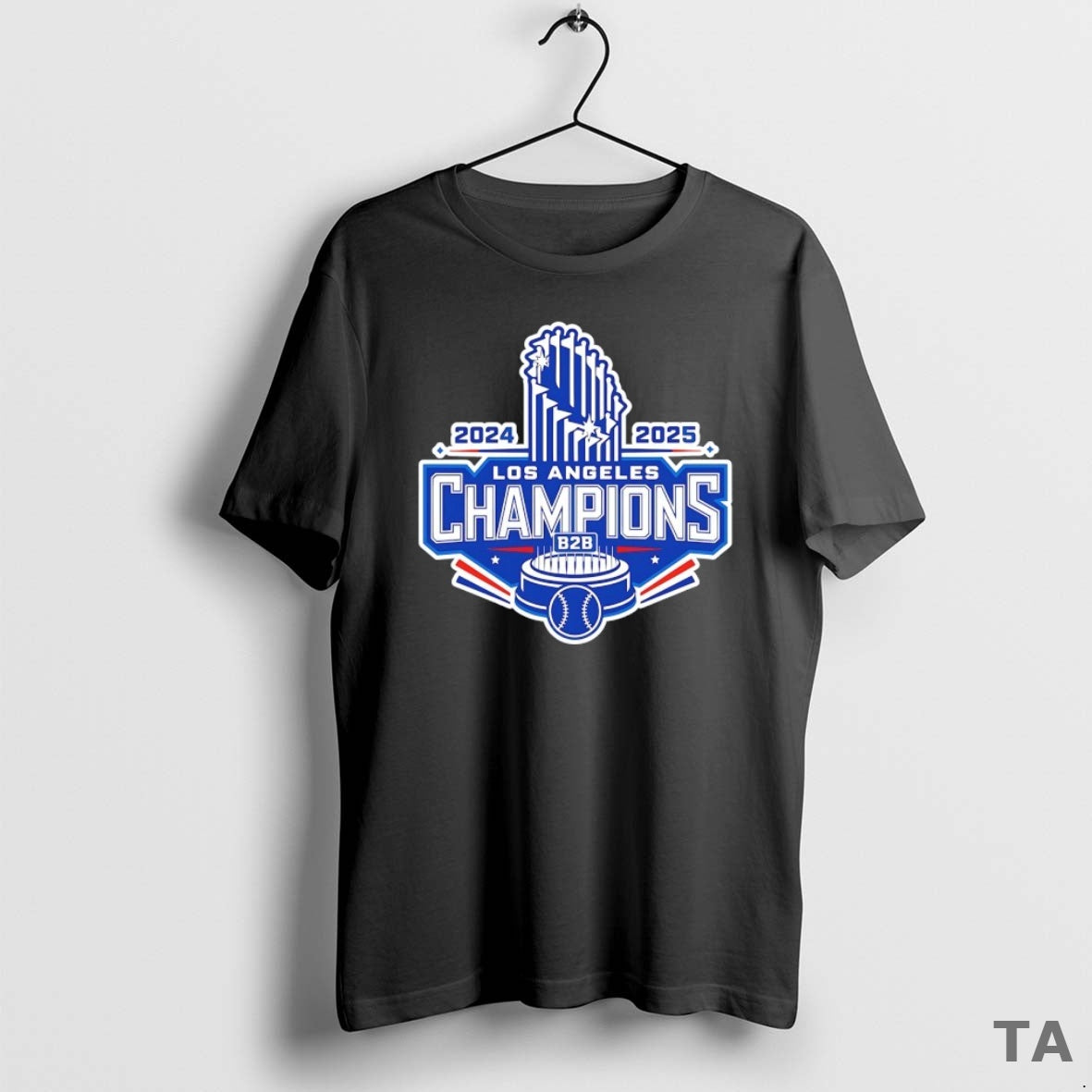 Top B2b Los Angeles Dodgers 2024 2025 World Series Champions Trophy T Shirt Sweater