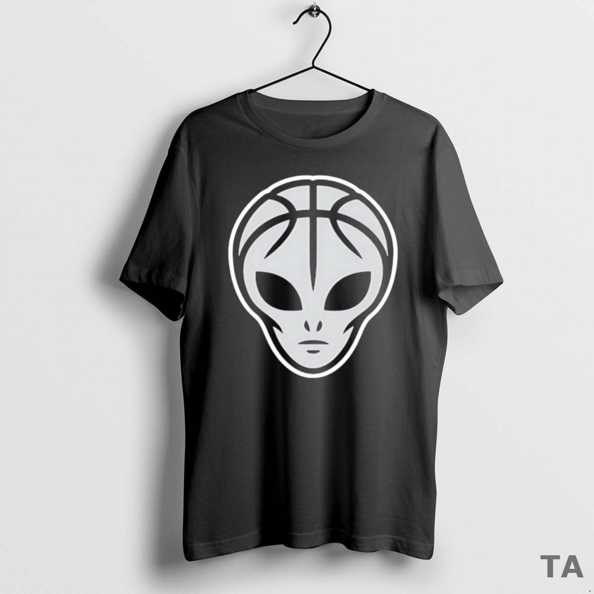 Top Basketball Alien Head T Shirt Sweater