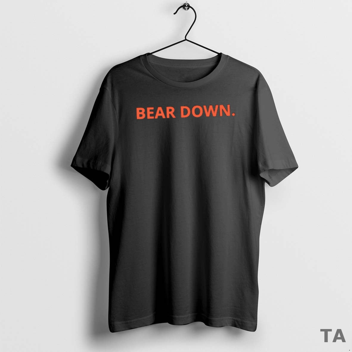 Top Nice Bear Down Chicago Bear Text T Shirt Sweater