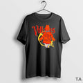 Top Qotsa The Evil Has Landed Brown T Shirt Sweater