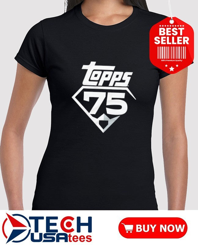Topps Baseball 75th Anniversary logo shirt