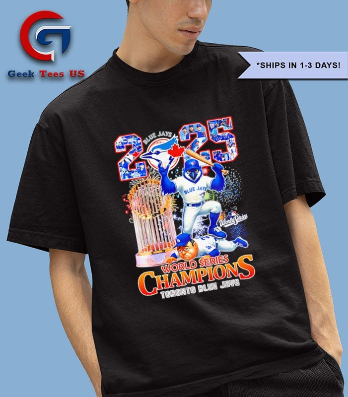 Toronto Blue Jays 2025 Baseball World Series Champions mascot vintage shirt