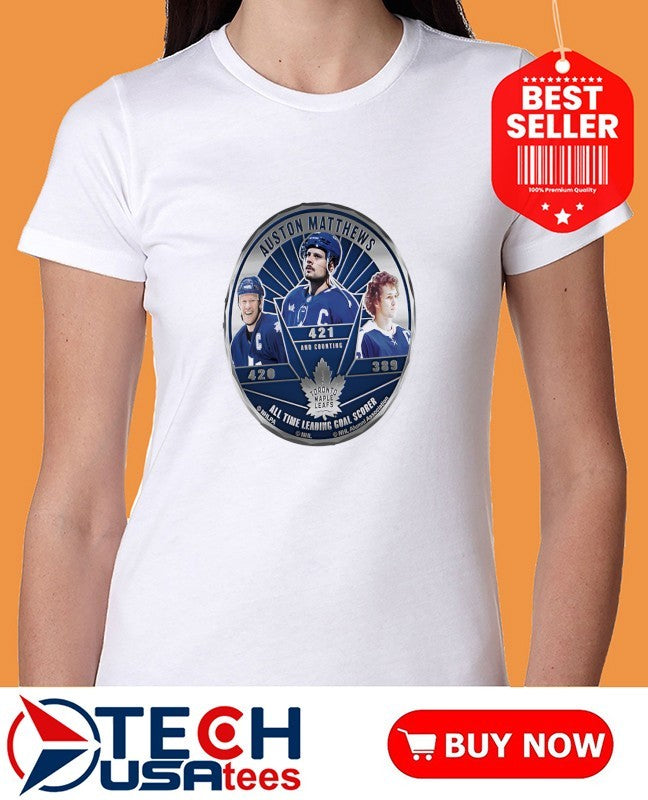 Toronto Maple Leafs Auston Matthews All Time Leading Goal Scorer 2025 shirt