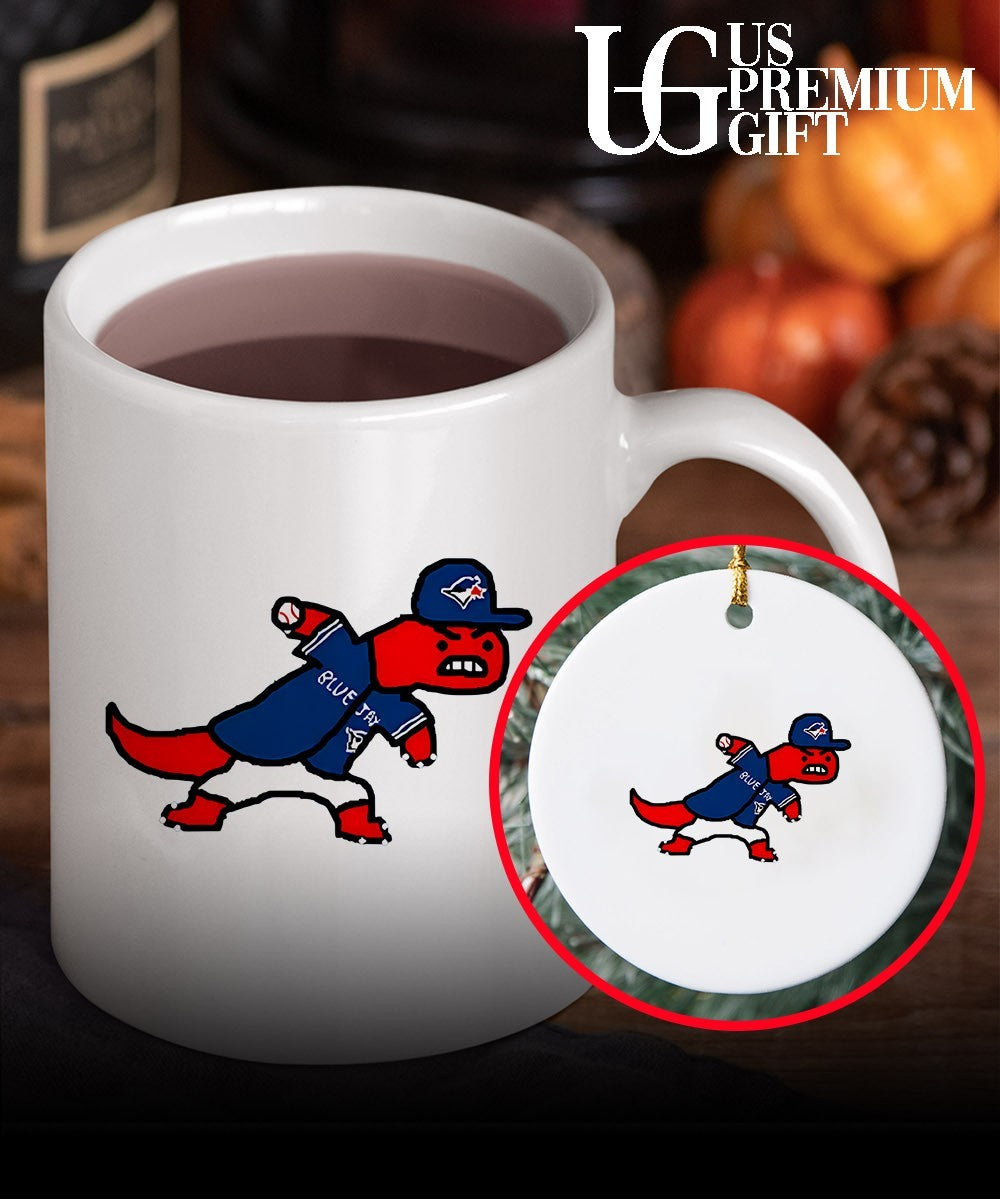 Toronto Raptors and Toronto Blue Jays mascot mashup shirt