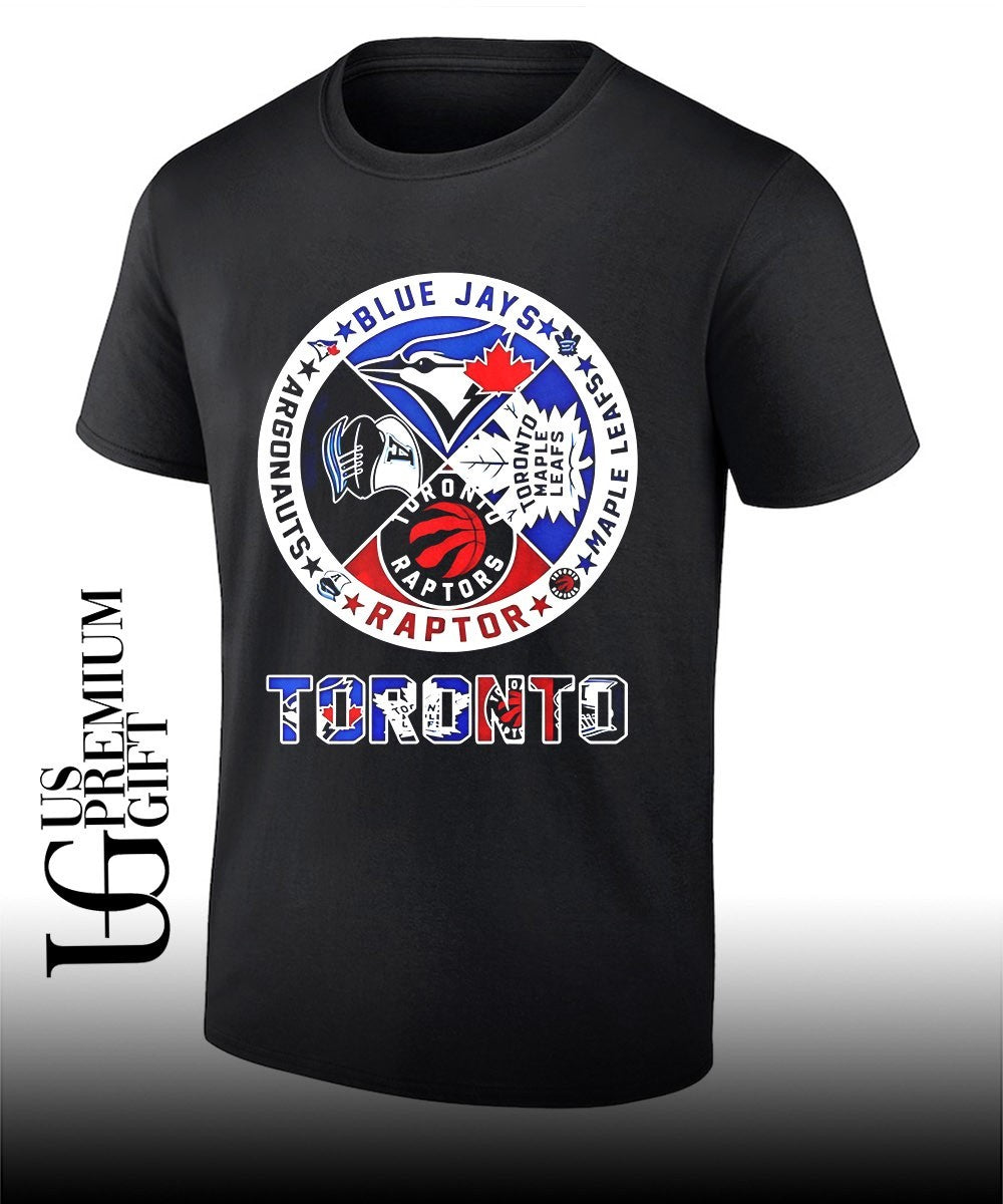 Toronto circle logo sports team Toronto Blue Jays Maple Leafs Argonauts Raptors logo shirt