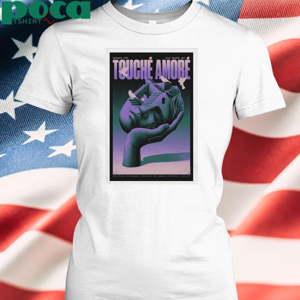 Touche Amore Germany 2025 Tour Unisex T-shirt