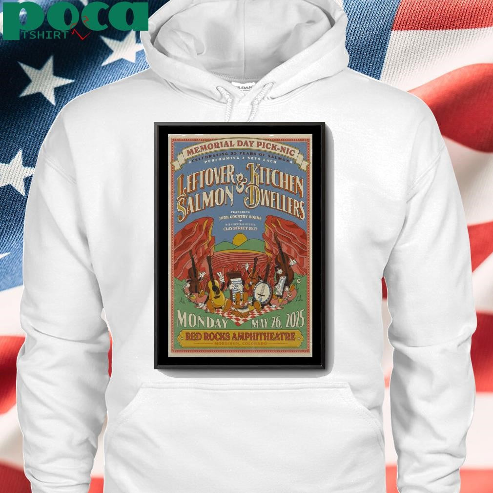 Tour 2025 Leftover Salmon And Kitchen Dwellers Red Rocks shirt