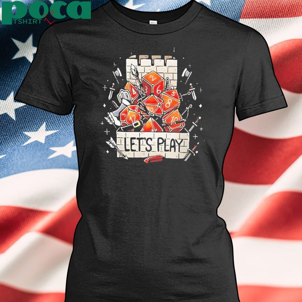 Tower Dice Lets Play Shirt
