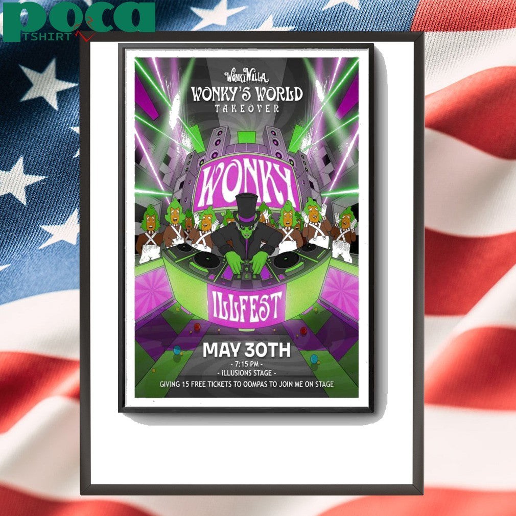 Travis County Exposition Center, Austin Tour 2025 Wonky Willa Poster shirt