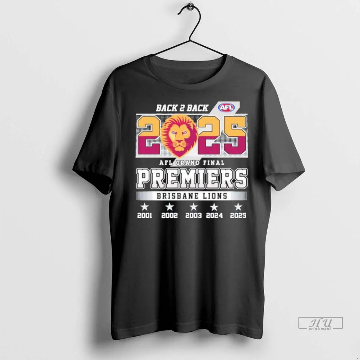 Trending Back 2 Back 2025 Brisbane Lions Afl Premiers T Shirt