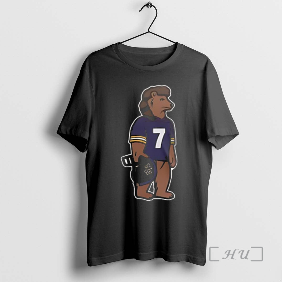 Trending Baltimore Ravens X Morgan Wallen Bear Raven Mascot Premium T Shirt Sweater