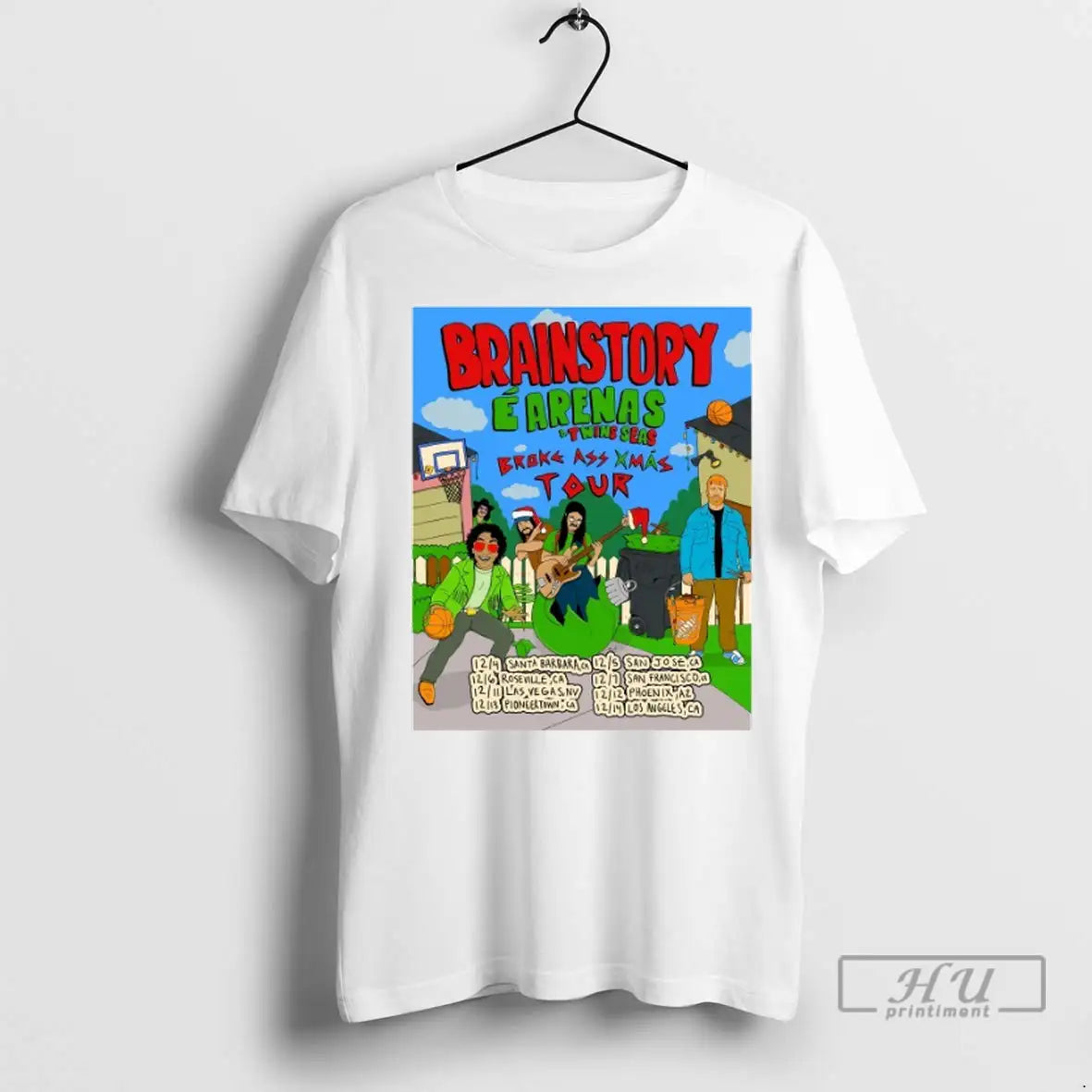 Trending Brainstory And Twin Seas Broke Ass Xmas December 2025 T Shirt