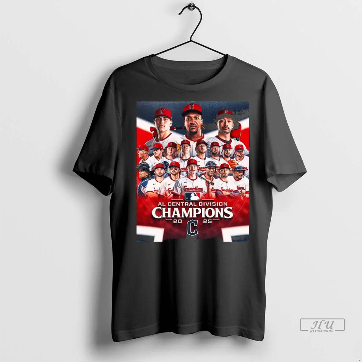 Trending Cleveland Guardians 2025 Mlb American League Central Division Champions T Shirt
