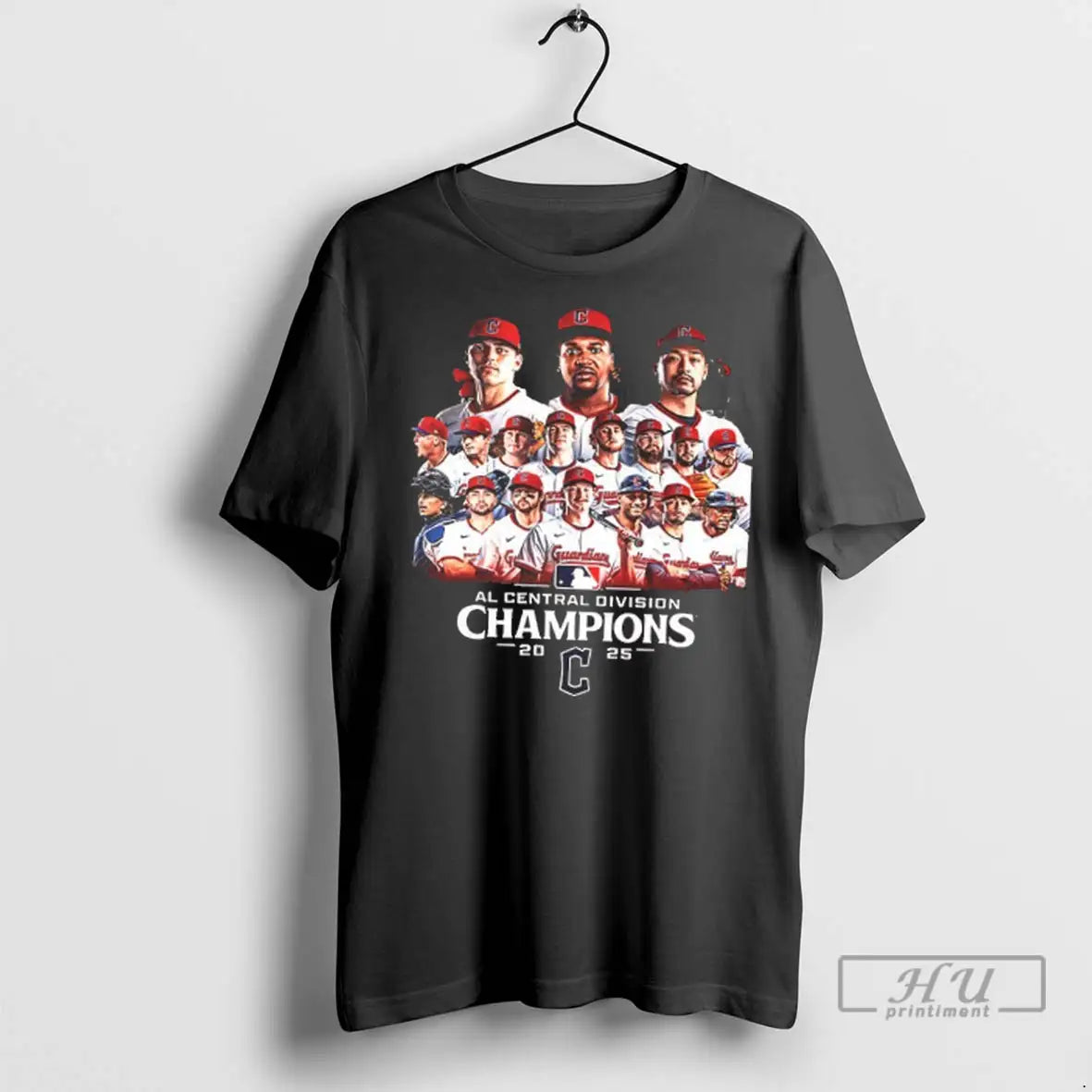 Trending Cleveland Guardinas 2025 Al Central Division Champions 2 Sided T Shirt