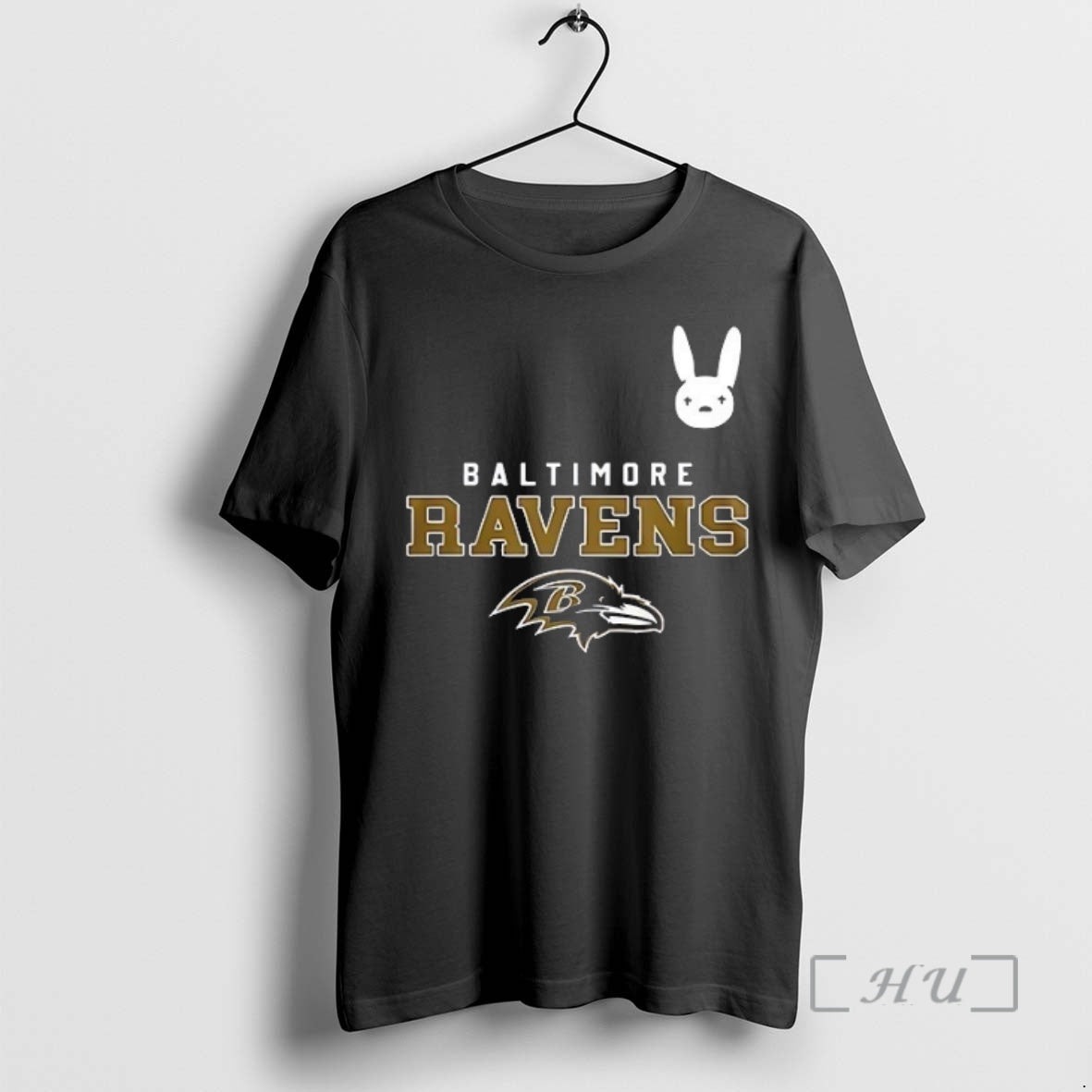 Trending Dtmf Bad Bunny X Baltimore Ravens Mascot Premium T Shirt Sweater