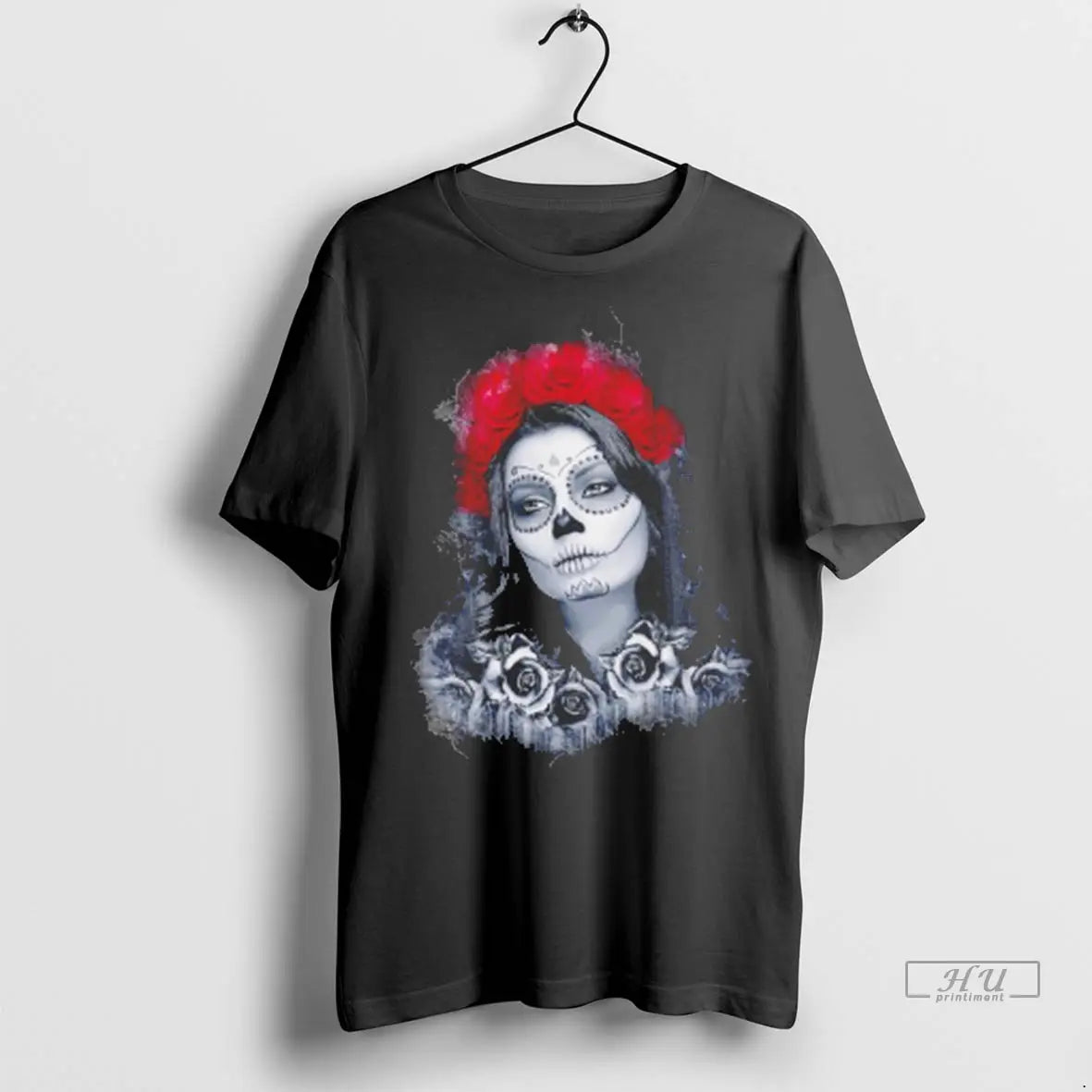 Trending Dia De Los Muertos La Reina De Las Rosas T Shirt