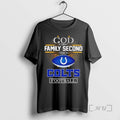 Trending God First Family Second Then Indianapolis Colts Football Cross Premium T Shirt Sweater