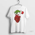 Trending Grinch Cardiac Christmas Lights T Shirt