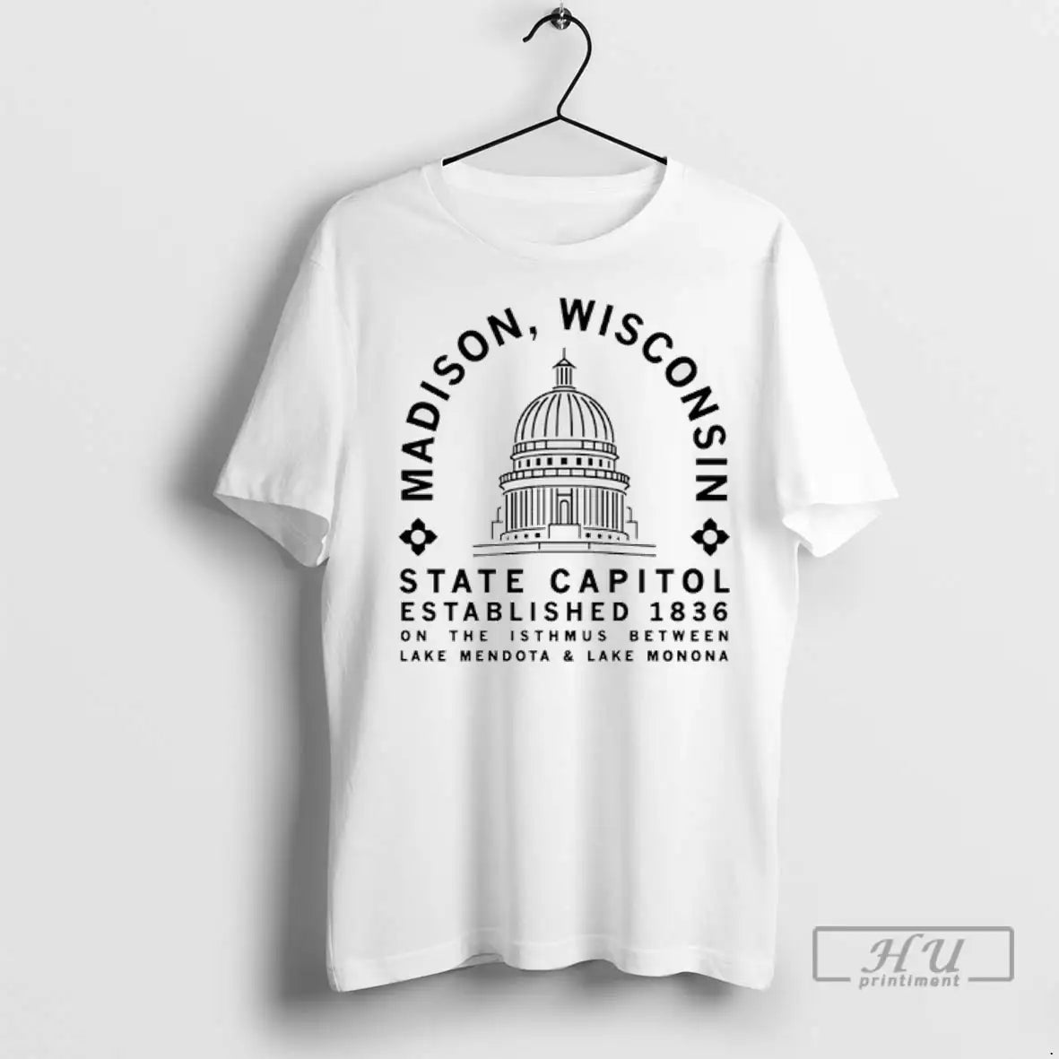 Trending Madison Wisconsin State Capitol Minimal 1836 T Shirt
