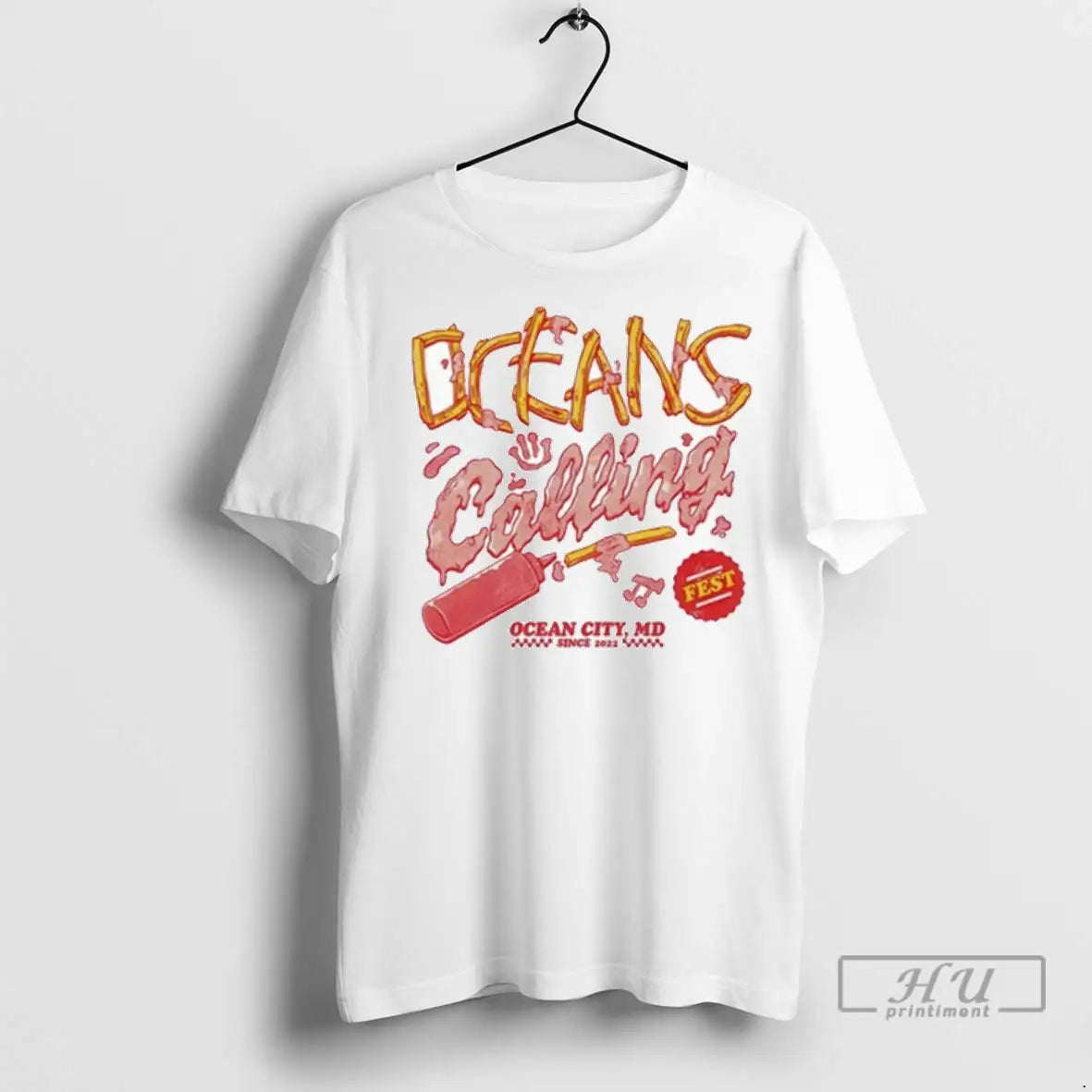 Trending Oceans Calling Festival Fries 2025 In Ocean City Md T Shirt