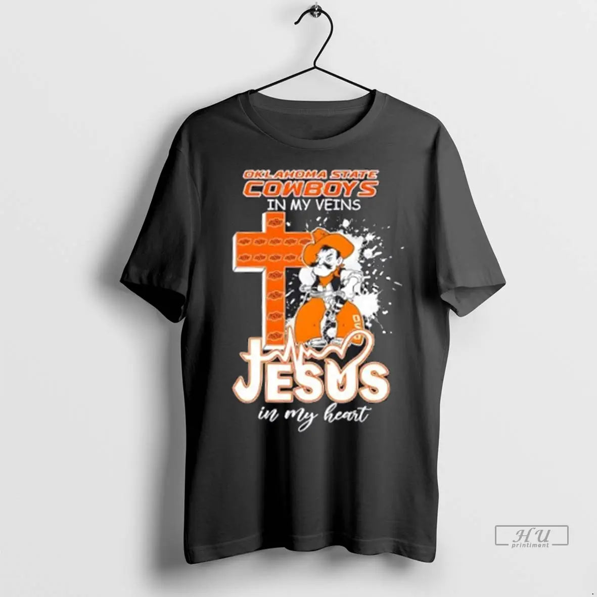 Trending Oklahoma State Cowboys In My Veins Jesus In My Heart Cross Mascot