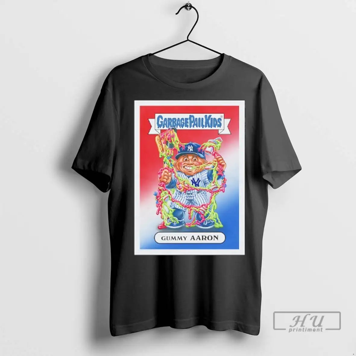 Trending Yankees Baseball Gummy Aaron X Garbage Pail Kids T Shirt