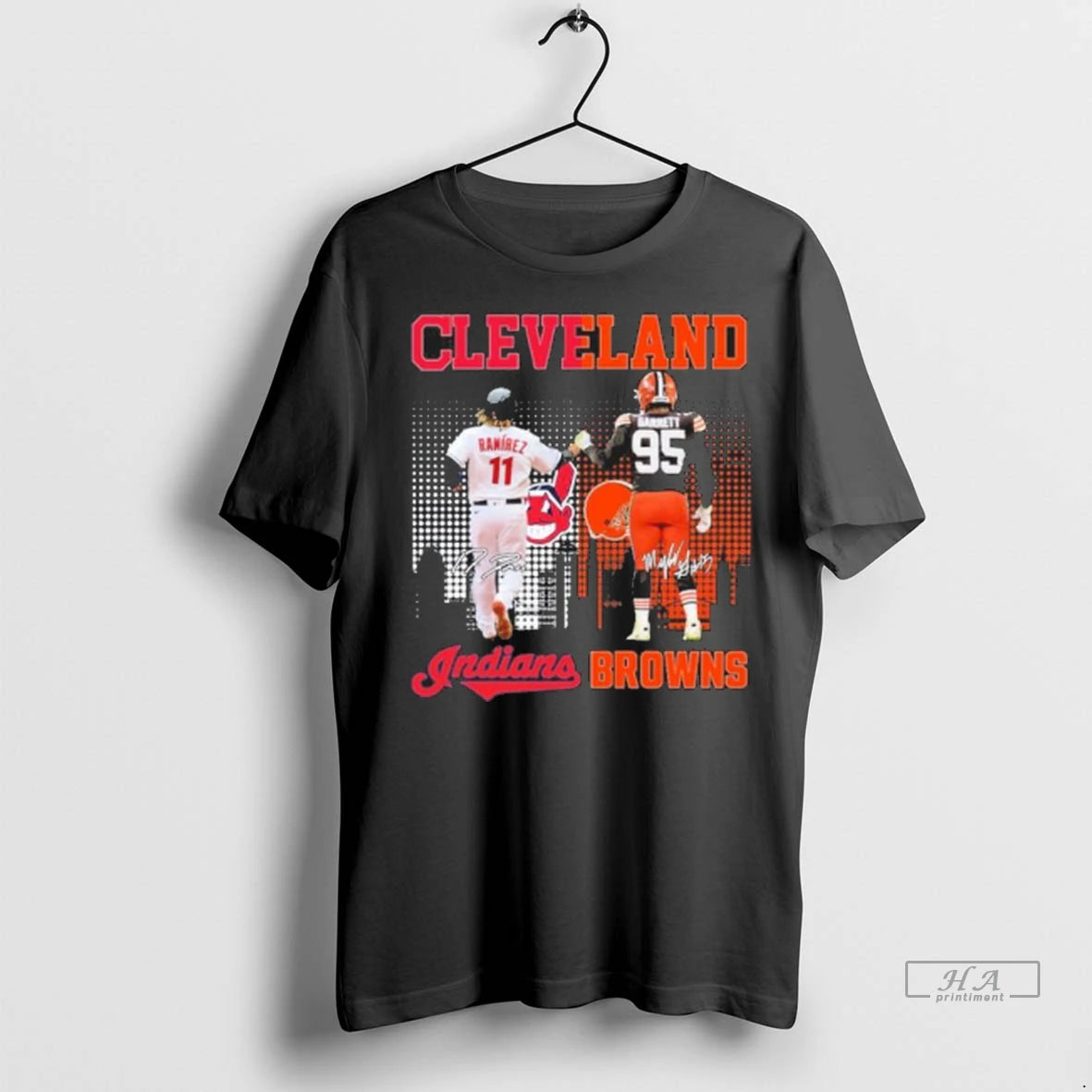 Trendy Cleveland Indians Jose Ramirez And Myles Garrett Browns Shirt Sweater