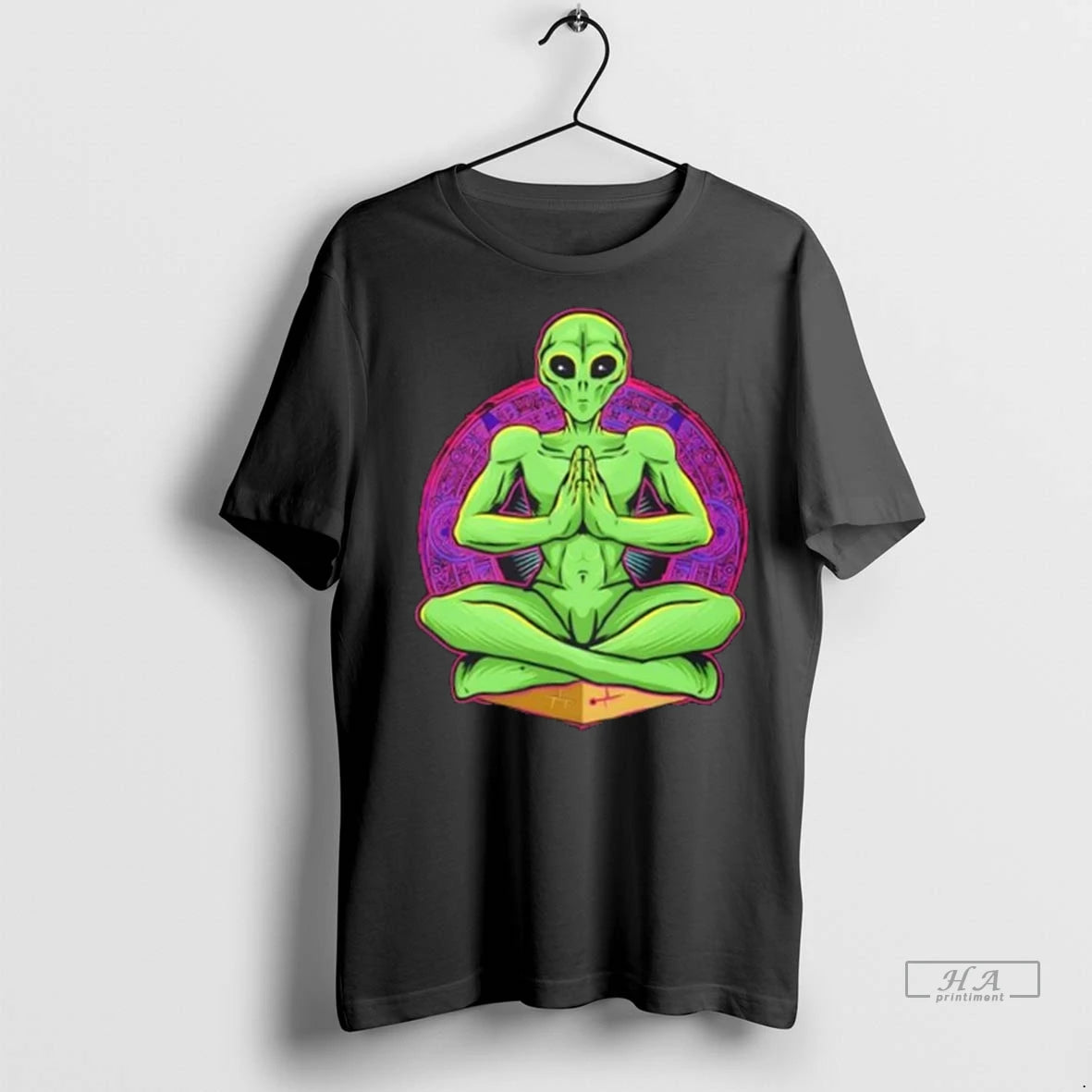Trendy Meditating Alien Cosmic Spiritual Shirt Sweater