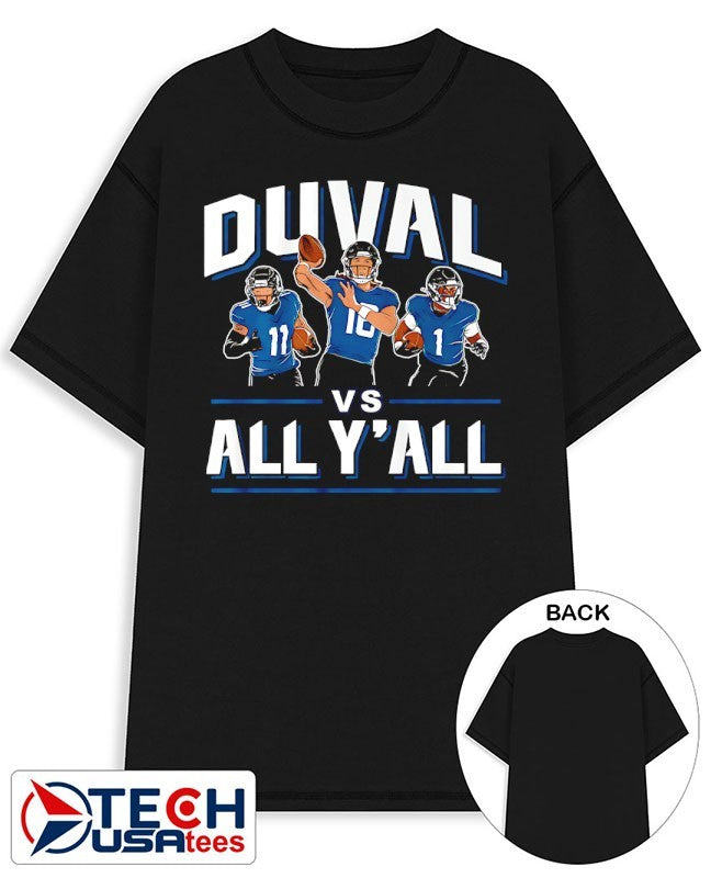 Trevor Lawrence Travis Etienne and Parker Washington Duval vs. All Y’all shirt