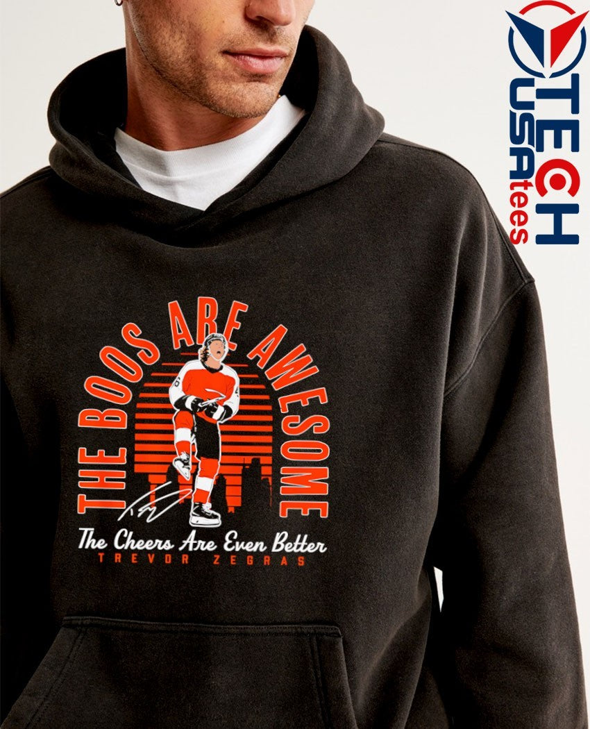 Trevor Zegras Anaheim Ducks The Boos are awesome The Cheers are even better signature shirt