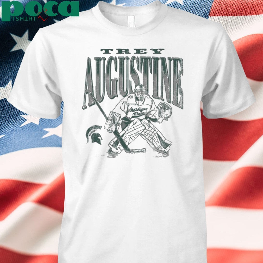 Trey Augustine Michigan State Spartans Hockey Goalie shirt
