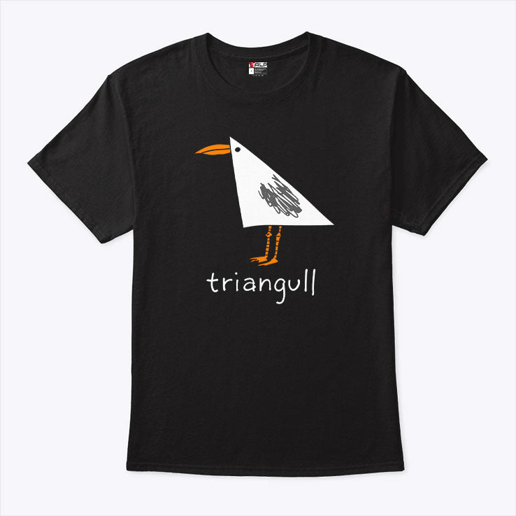 Triangull Seagull Triangle Bird Pun T Shirt