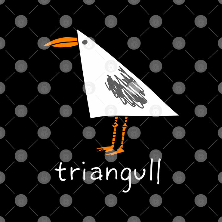 Triangull Seagull Triangle Bird Pun T Shirt