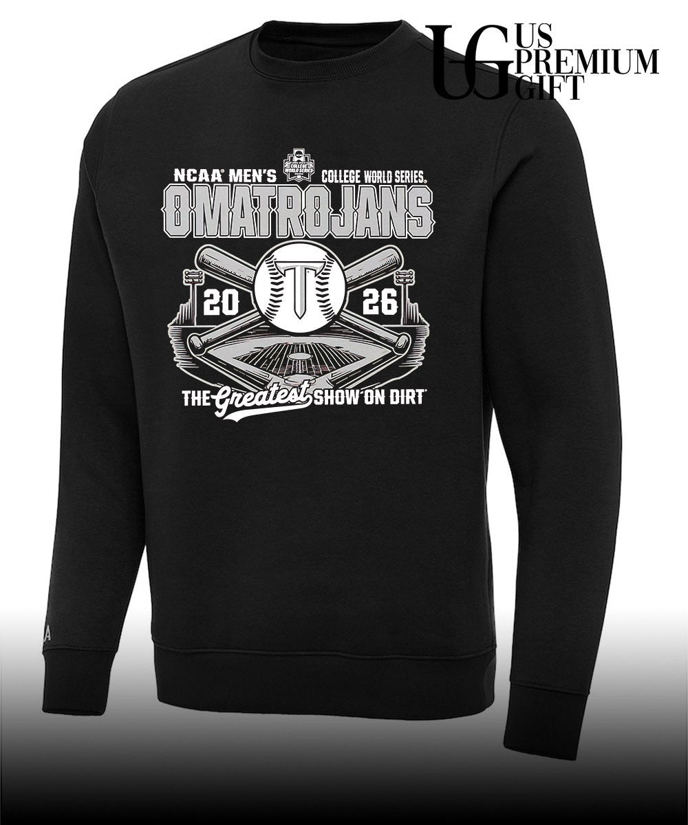 Troy Trojans NCAA Men’s College World Series Omatrojans 2026 the Greatest Show on Dirt shirt
