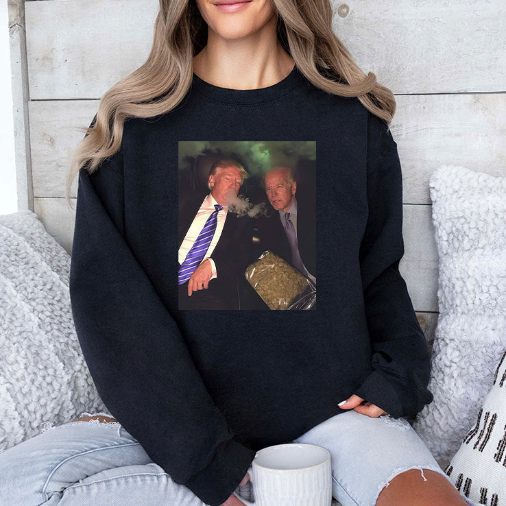 Trump And Biden Smoking Weed Shirt
