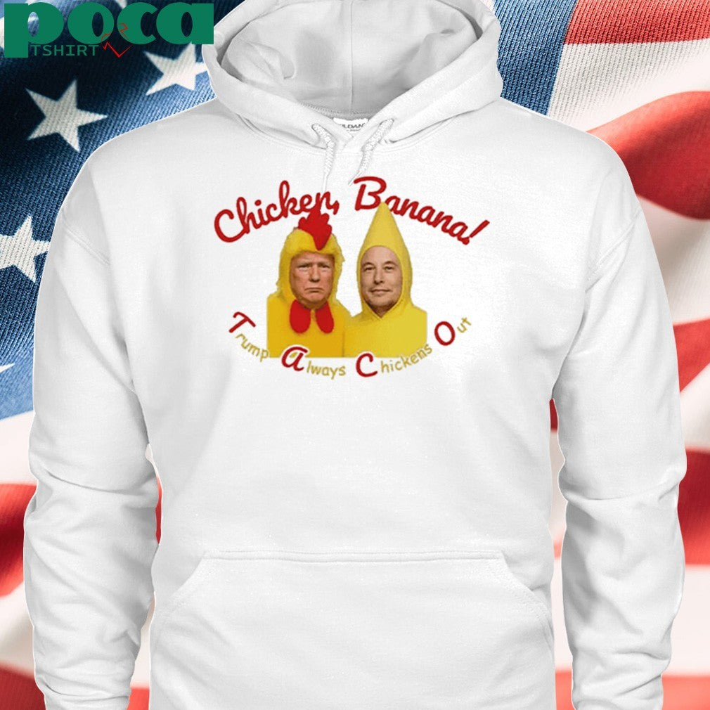 Trump Elon Musk Taco Always Chickens Out Shirt