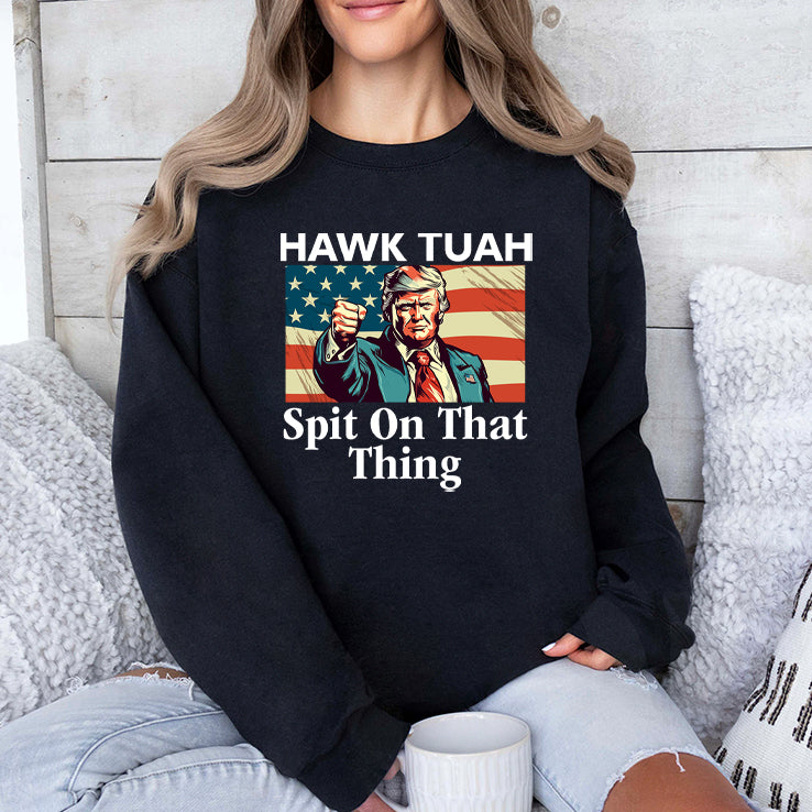 Trump Hawk Tuah Spit On That Thing Tee Shirt