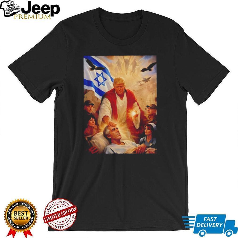 Trump Jesus Epstein illustration shirt
