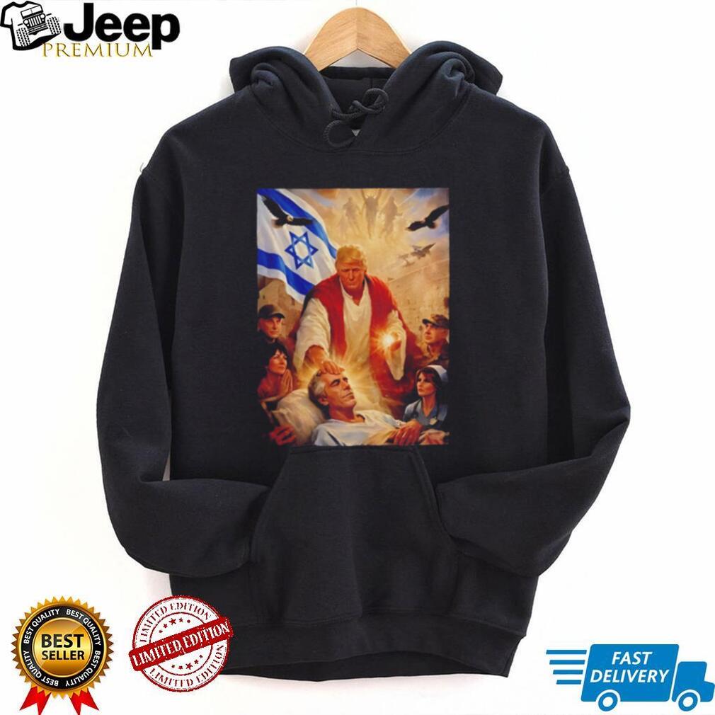 Trump Jesus Epstein illustration shirt